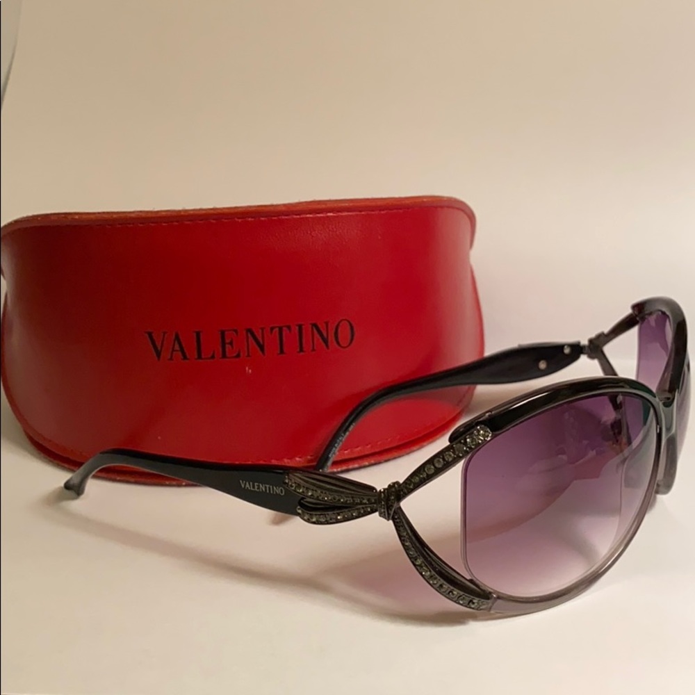 Valentino 5628/S Rhinestone Sunglasses